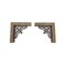 Barnwoodusa Rustic Farmhouse Reclaimed Wooden Corbels with Metal Brackets (2 Pack) 855490008872 - alternate 1